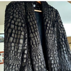 Cache black jacket faux